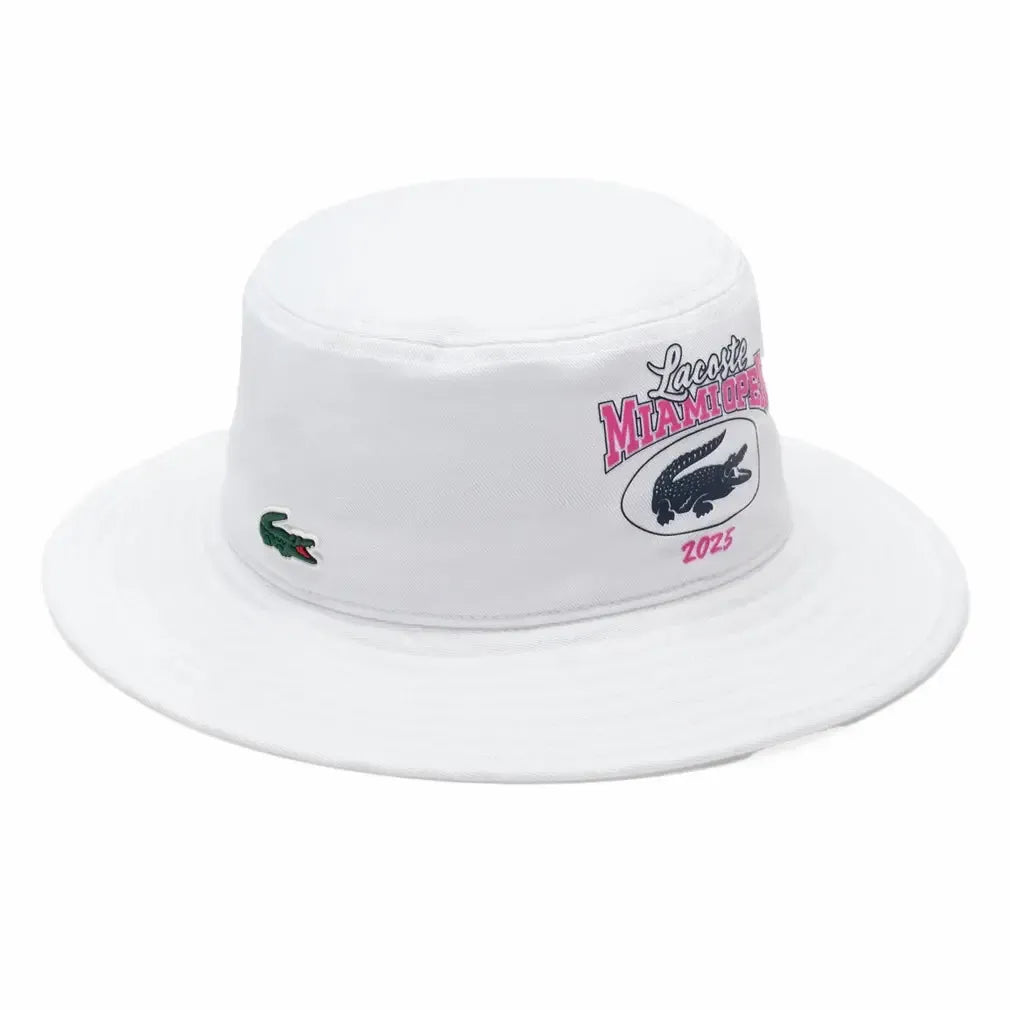 Men's Miami Open Bucket Tennis Hat-Apparel-Lacoste-RK8637-S25-001-Tennis Express
