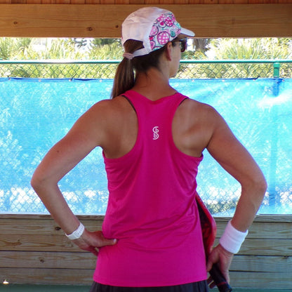 Picckleball Bella Racerback Tank Pink