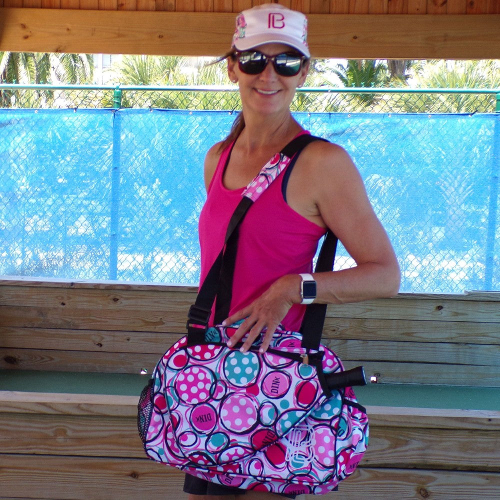 Picckleball Bella Racerback Tank Pink