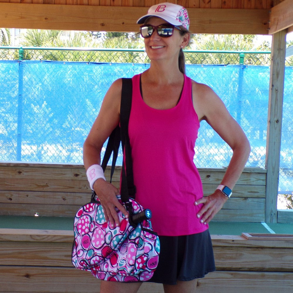 Picckleball Bella Racerback Tank Pink