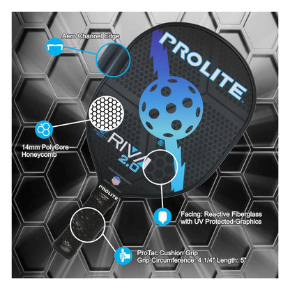 Prolite Pickleball Paddle - Rival PowerSpin 2.0