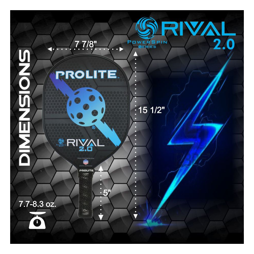 Prolite Pickleball Paddle - Rival PowerSpin 2.0