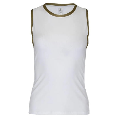 Women's New Harper Tennis Tank White and Camo