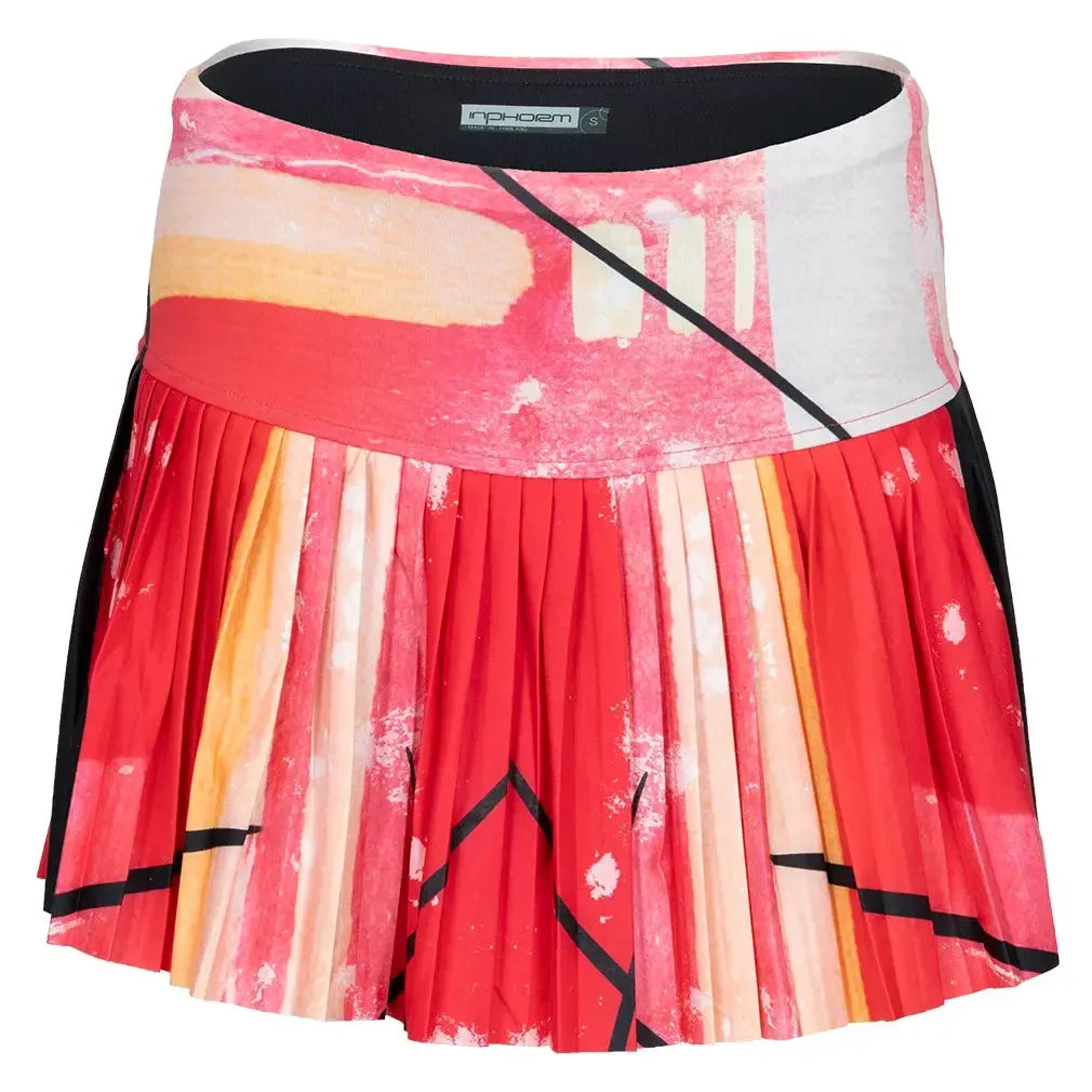 Women's Harper Pleated Tennis Skort Retro Black-Apparel-Inphorm-S24017-2522H25_ed4fa6ab-51f5-44d6-ba4e-a73dcfea8606-Tennis Express