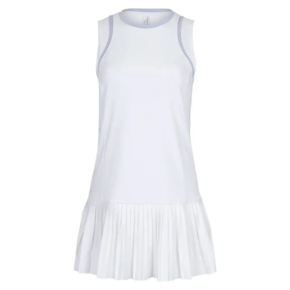 Women's Elle Tennis Dress White and Cosmic-Apparel-Inphorm-S25001-2520U25-Tennis Express