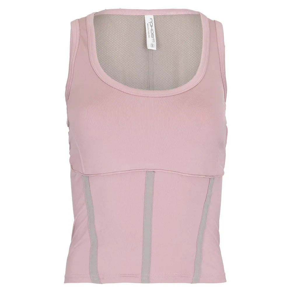 Women's Mai Tennis Tank Dusty and Latte-Apparel-Inphorm-S25004-2510S25_c38f013a-f032-46bb-8b9f-b452f7f64584-Tennis Express