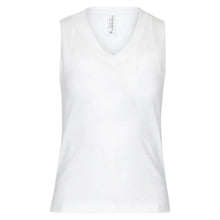 Women's Baila V Neck Tennis Tank White-Apparel-Inphorm-S25021-001U25-Tennis Express