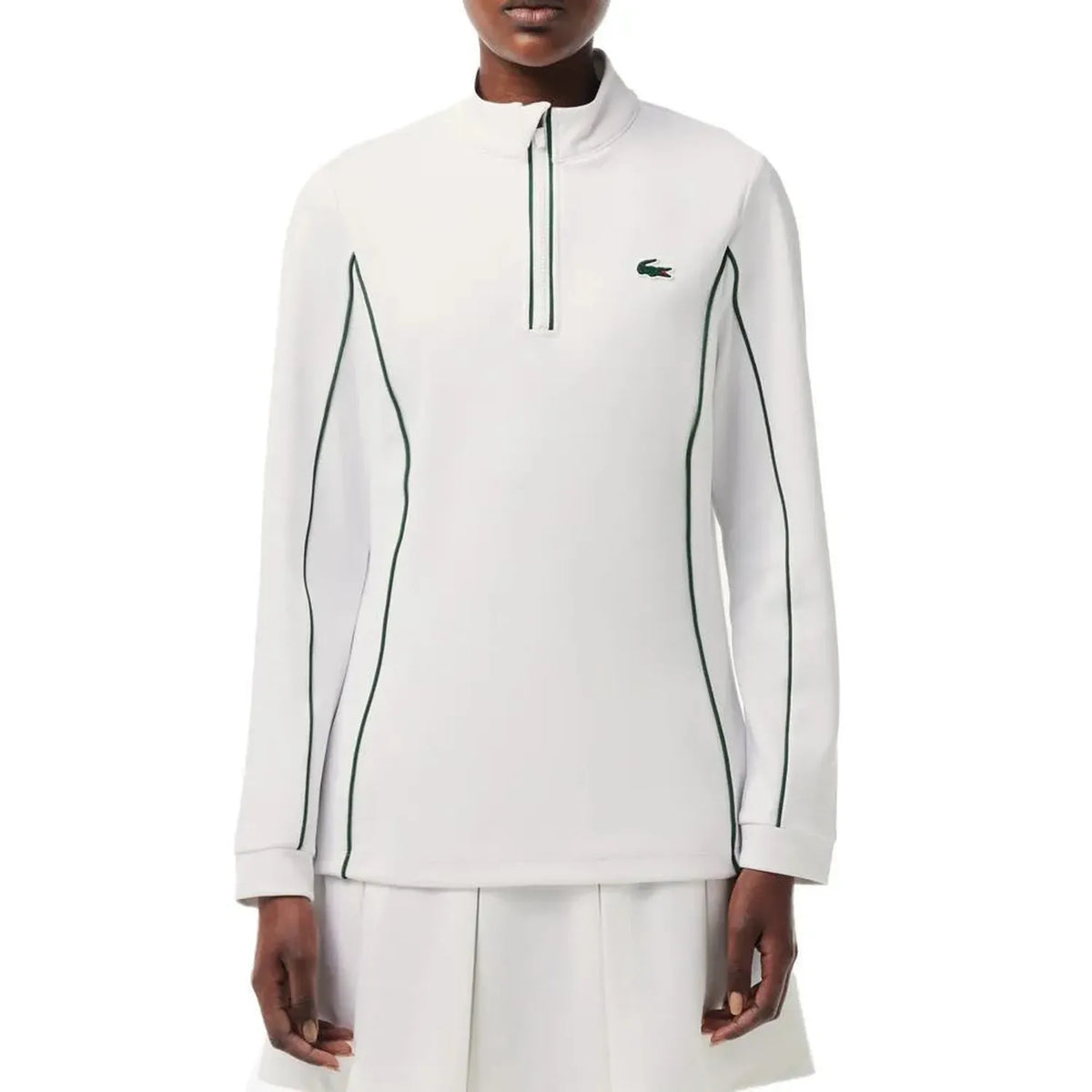 Women's Slim Fit Contrast Sleeve Tennis Jacket-Apparel-Lacoste-SF1962-737U24-Tennis Express