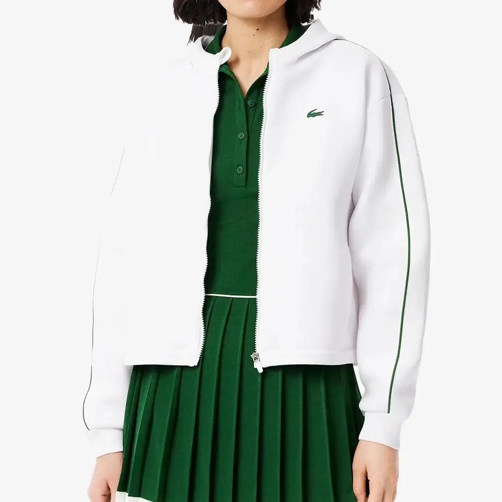 Women's Sport Hooded Tennis Jacket-Apparel-Lacoste-SF8641-S25-737-Tennis Express
