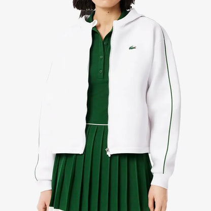 Women's Sport Hooded Tennis Jacket-Apparel-Lacoste-SF8641-S25-737-Tennis Express