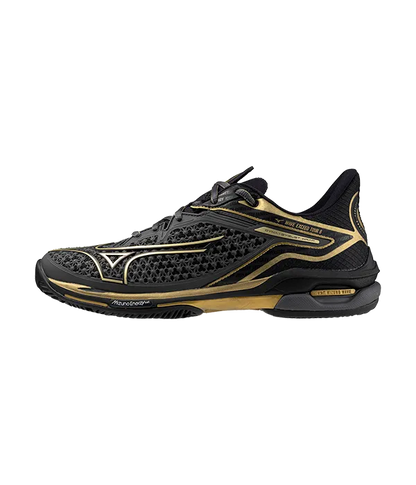 Padel Shoes Mizuno Wave Exceed Tour 6 CC 10th Negro/Oro