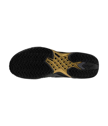 Padel Shoes Mizuno Wave Exceed Tour 6 CC 10th Negro/Oro