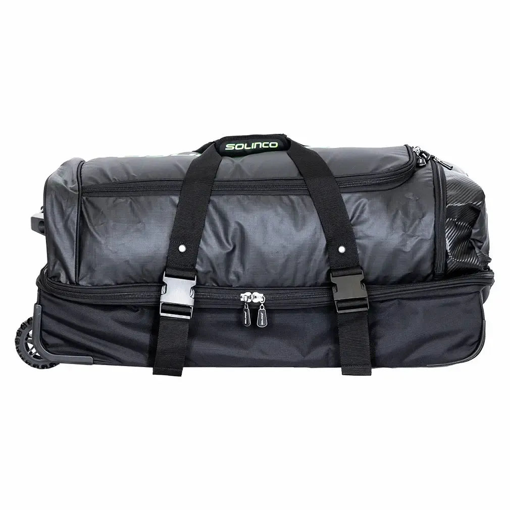 Tour Tennis Travel Bag with Wheels Black and Green
