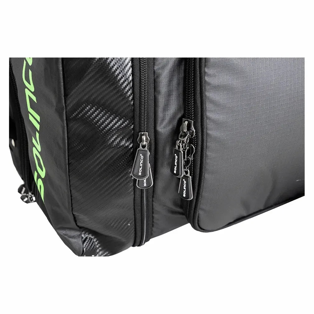 Tour Tennis Travel Bag with Wheels Black and Green