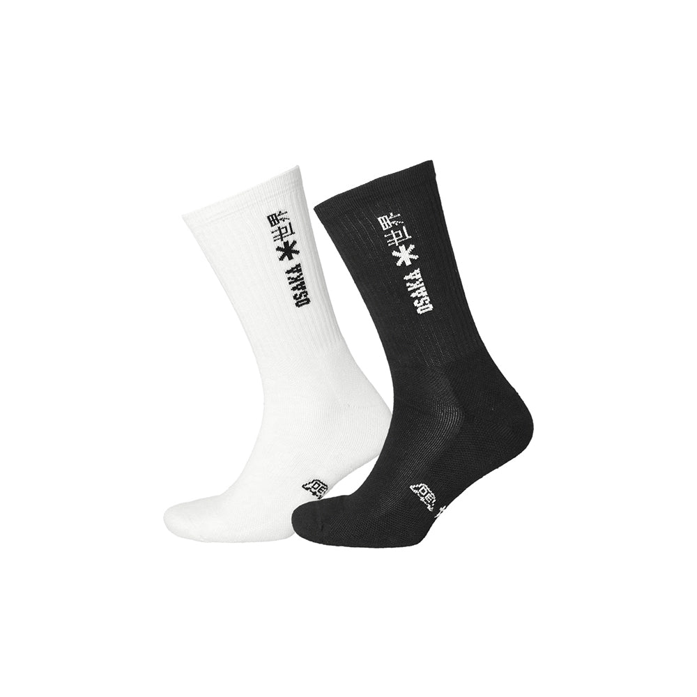 Osaka Duo Pack Sports Socks | Black-White