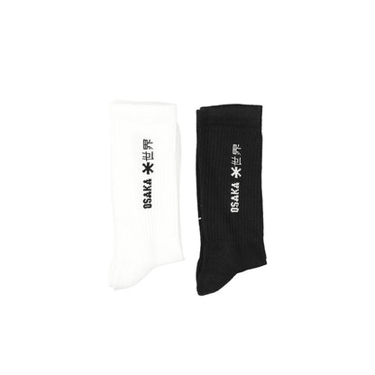Osaka Duo Pack Sports Socks | Black-White