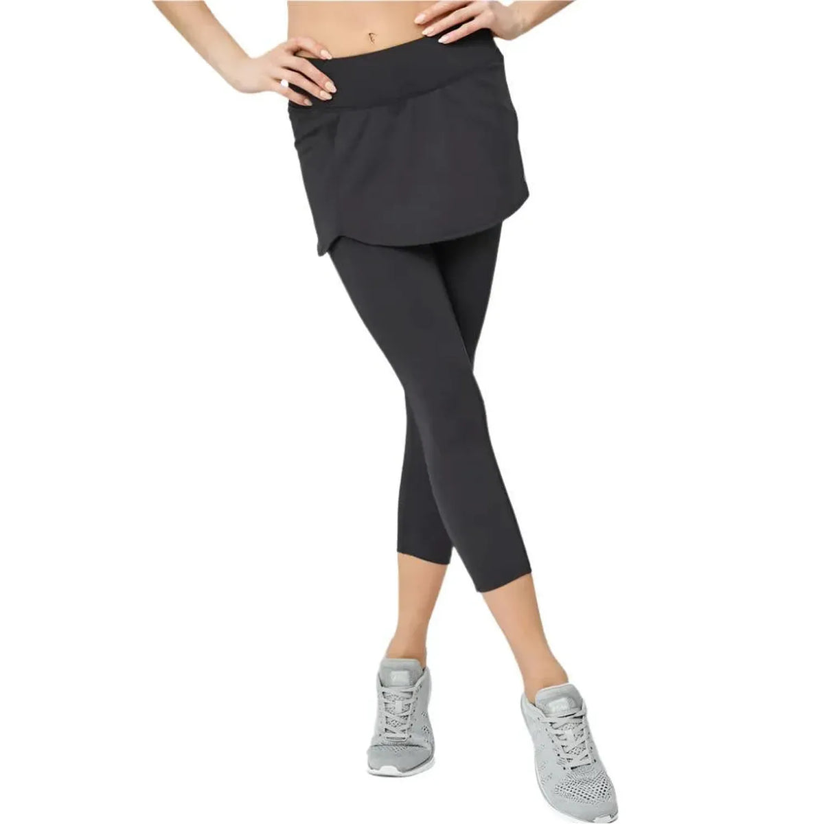 Women's Impact Poise Tennis Skapri Black-Apparel-Lija-SS-2410BW-1-Tennis Express