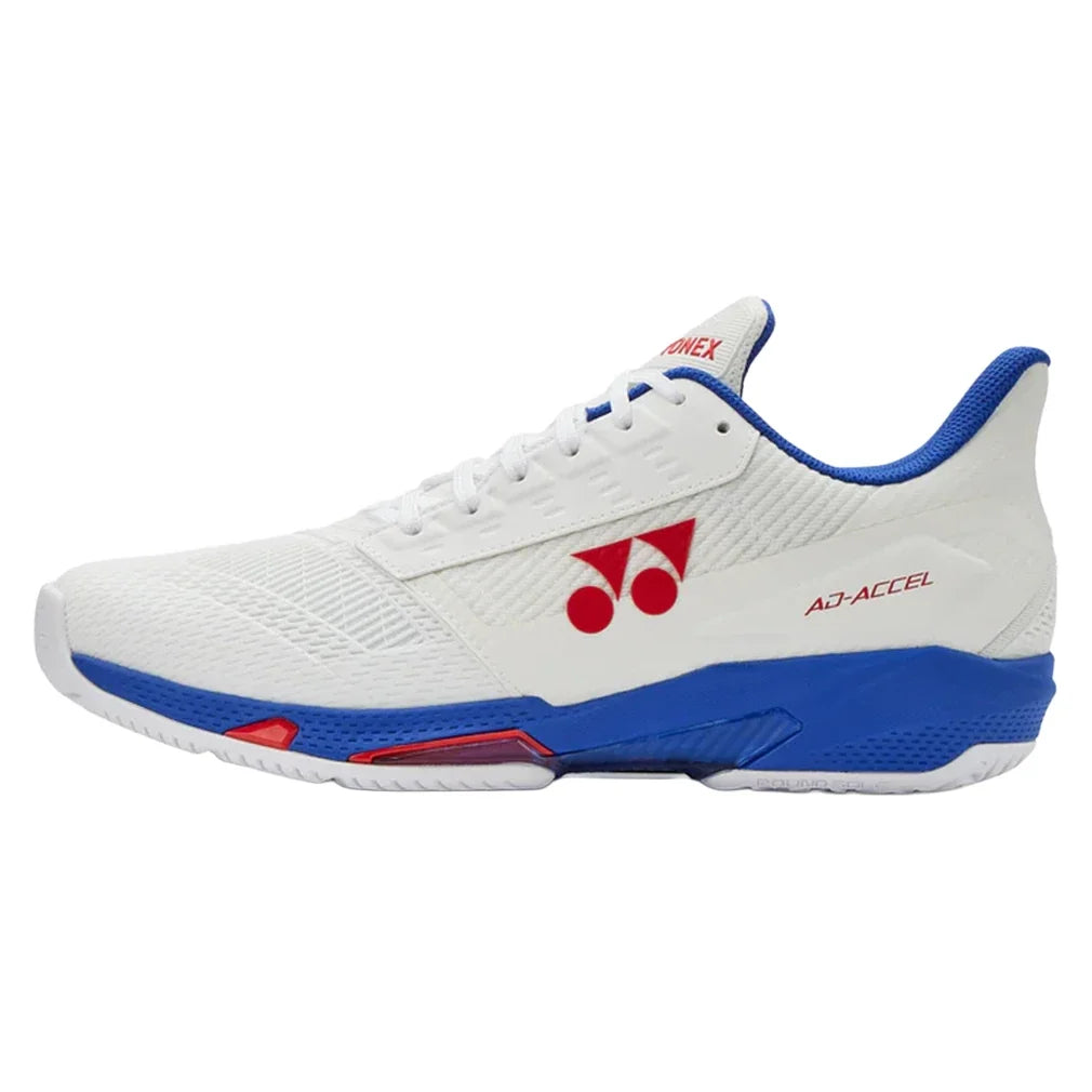Men's Power Cushion AD-Accel Wide Tennis Shoes White and Purple