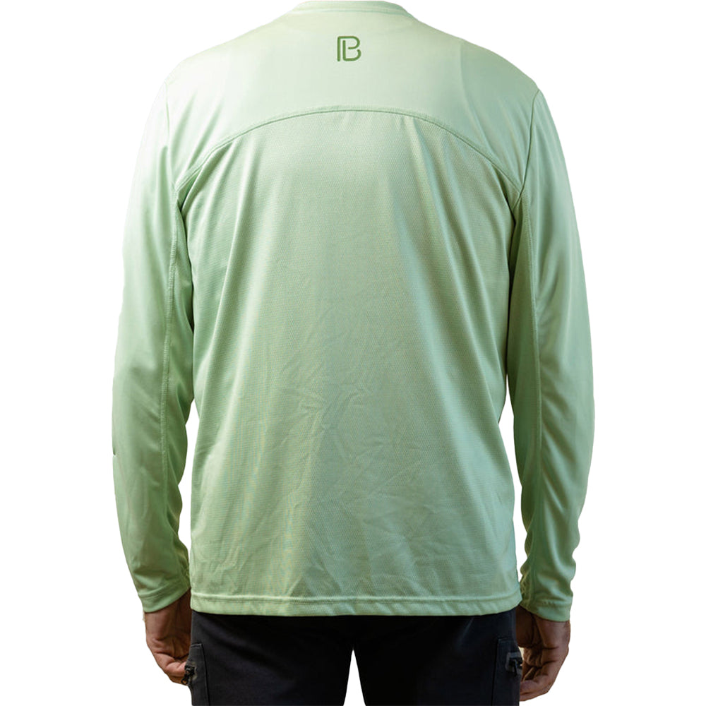 Picckleball Bella Men's Smoke Green Long Sleeve Tee
