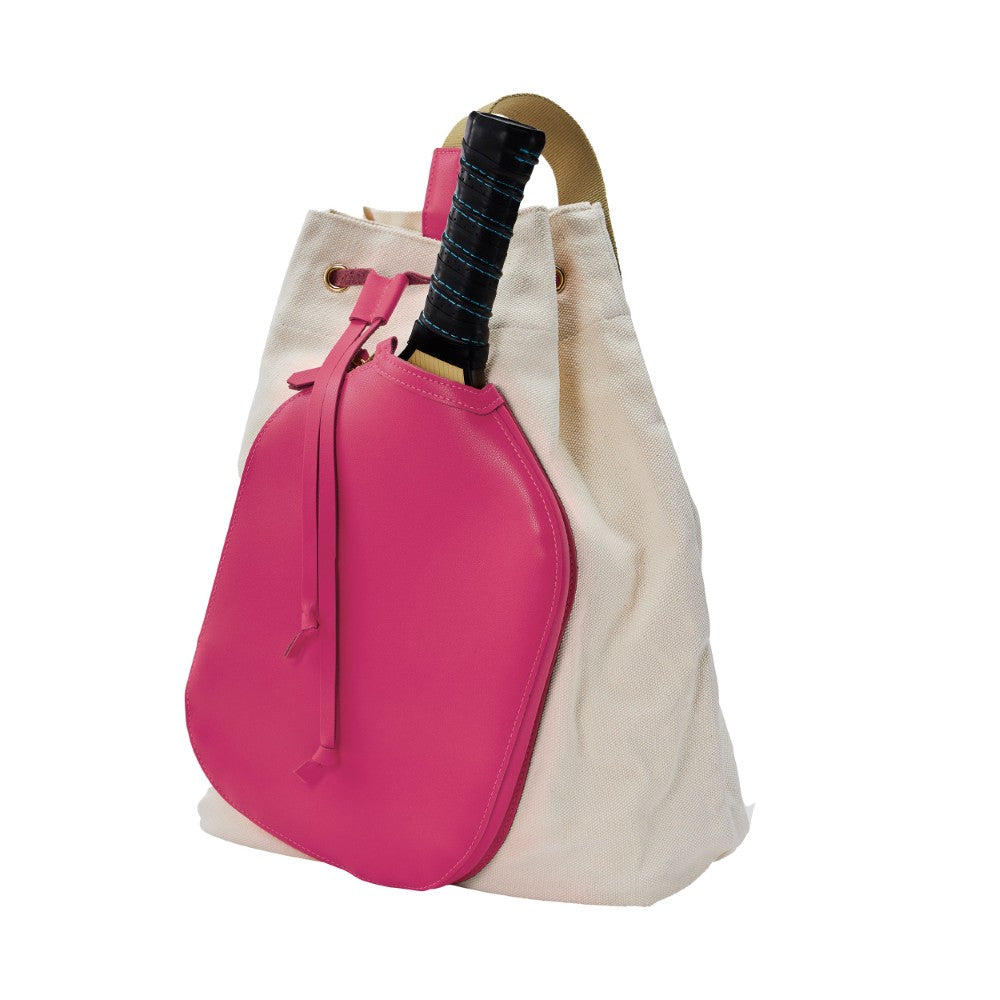Pickleball Bella Neon Hot Pink Pickleball Drawstring Bag