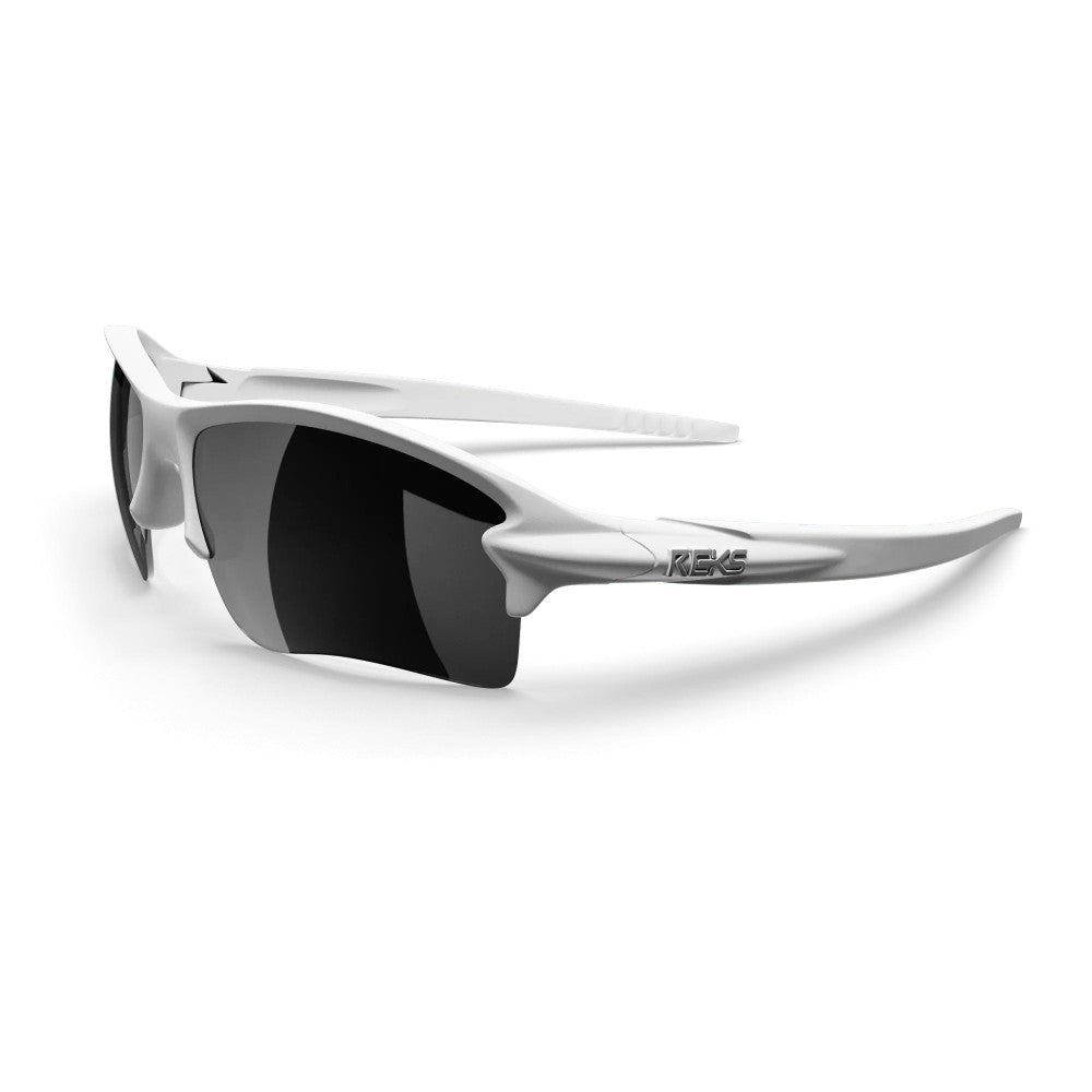 Reks White Sling Blade Prescription Polycarbonate Sunglasses