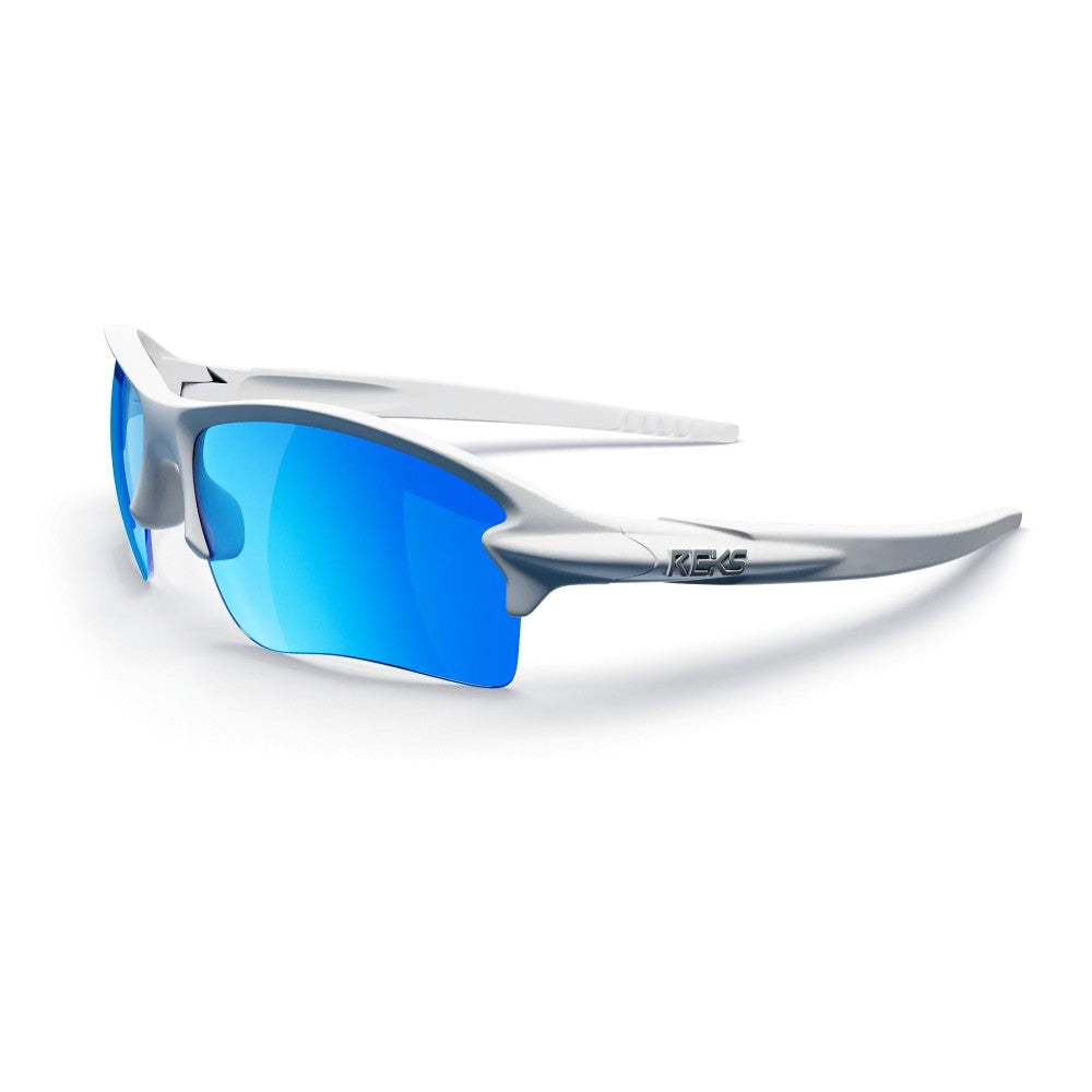 Reks White Sling Blade Prescription Polycarbonate Sunglasses