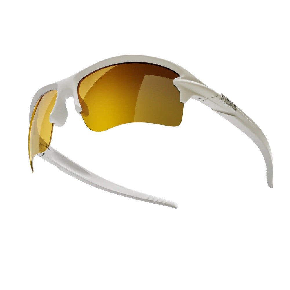 Reks White Sling Blade Prescription Polycarbonate Sunglasses
