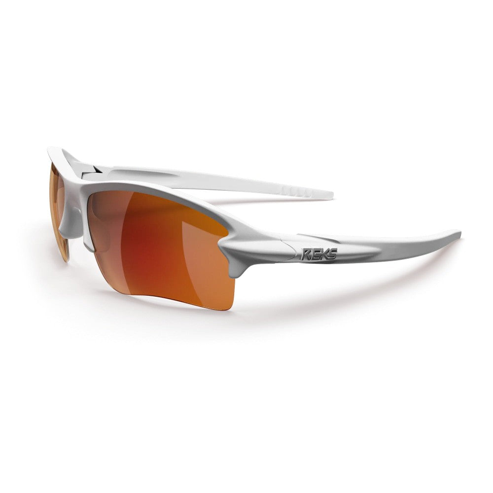 Reks White Sling Blade Prescription Polycarbonate Sunglasses