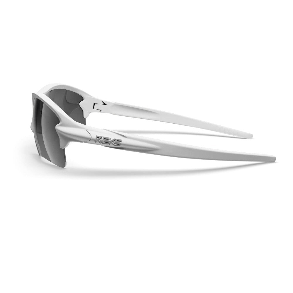 Reks White Sling Blade Prescription Polycarbonate Sunglasses