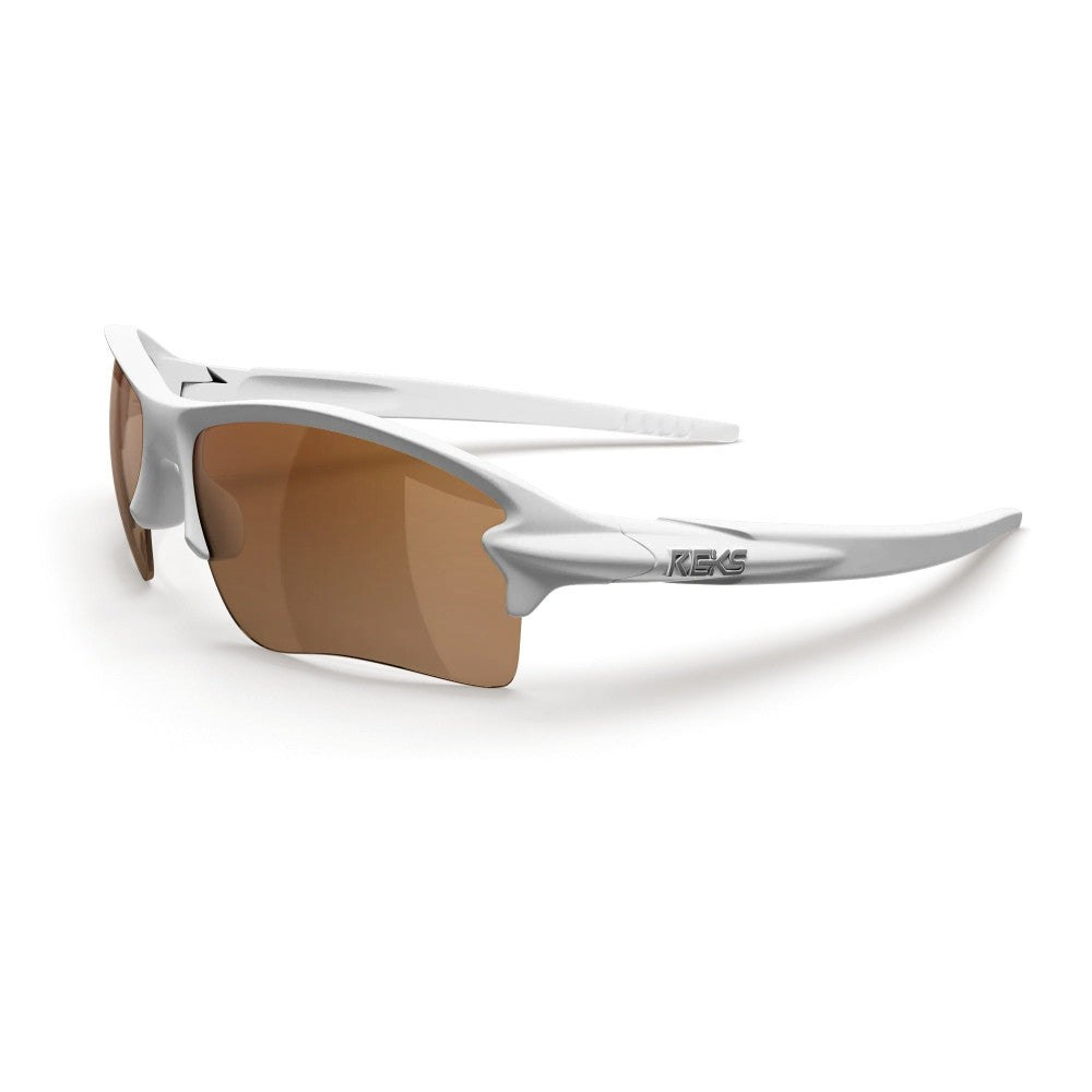 Reks White Sling Blade Trivex® Polarized Prescription Sunglasses