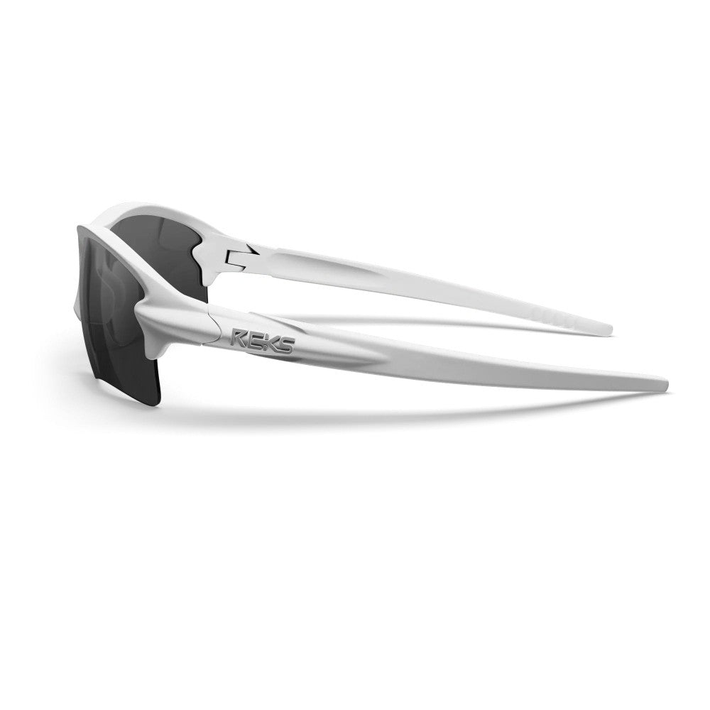 Reks White Sling Blade Prescription Polycarbonate Sunglasses