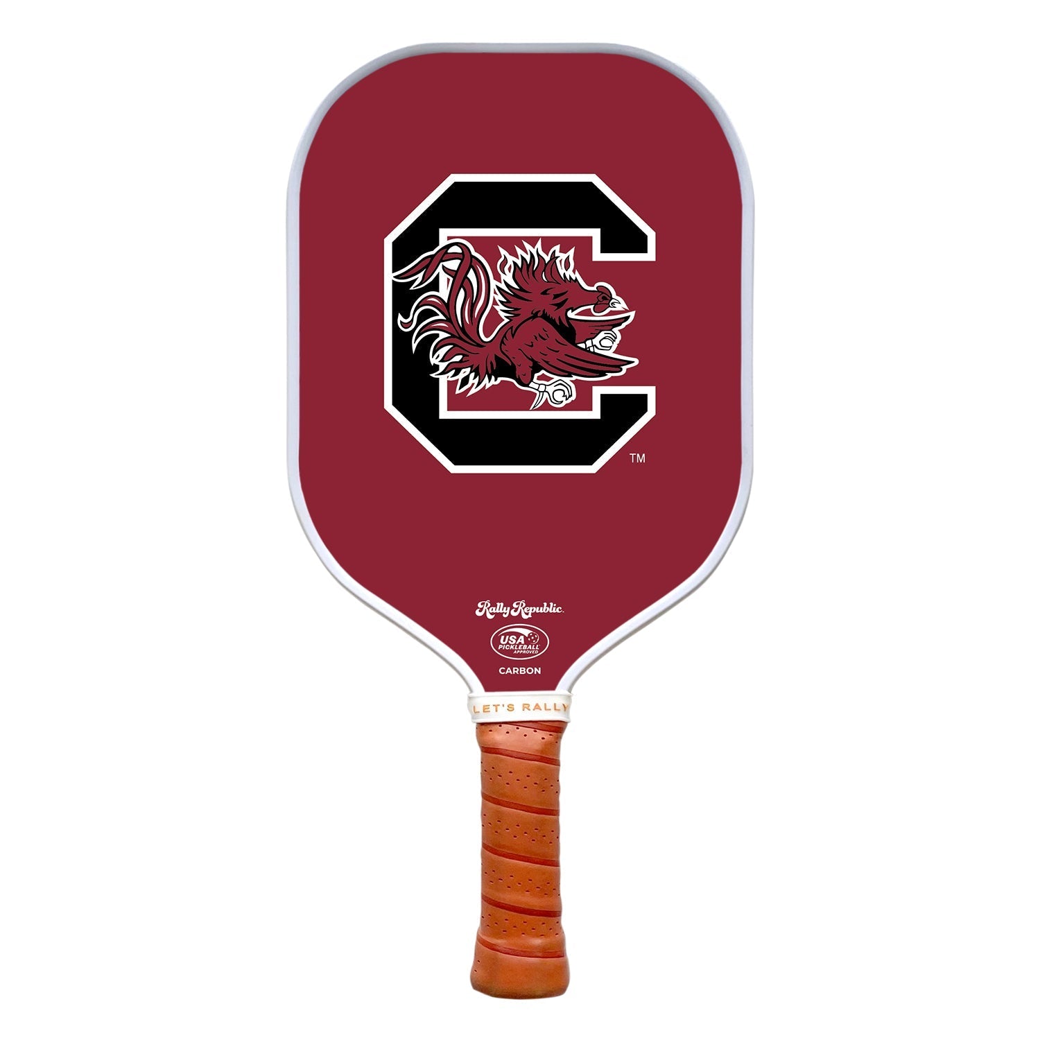 Rally Republic Pickleball South Carolina Gamecocks Garnet Block C Pickleball Paddle