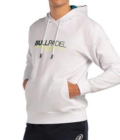 Sudadera Bullpadel Boyen White 2025