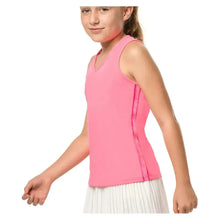Girls' V-Neck Cutout Tennis Tank Pink
