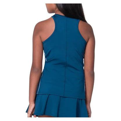 Girls' Chroma Stripe Tennis Tank Navy