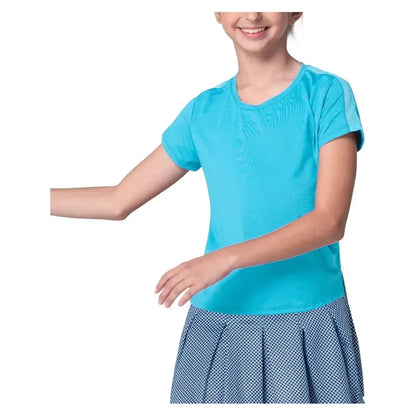 Girls' Boxy Short Sleeve Tennis Top Ocean