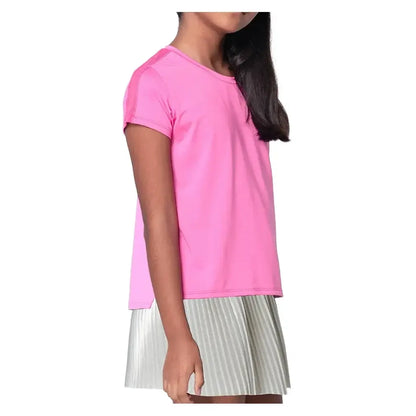Girls' Boxy Short Sleeve Tennis Top Pink