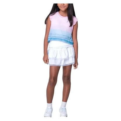 Girls' Linen Vision Tennis Tank Periwinkle