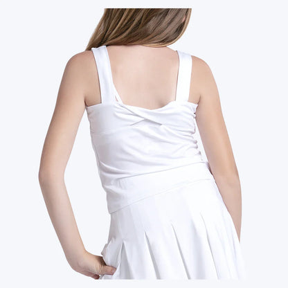 Girls' Glow Set Tennis Tank White