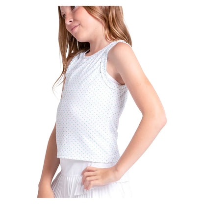 Girls' Poppy Dot Tennis Tank