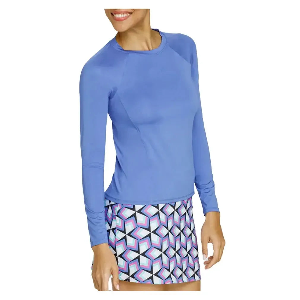 Women's Fontana Long Sleeve Tennis Raglan Periwinkle