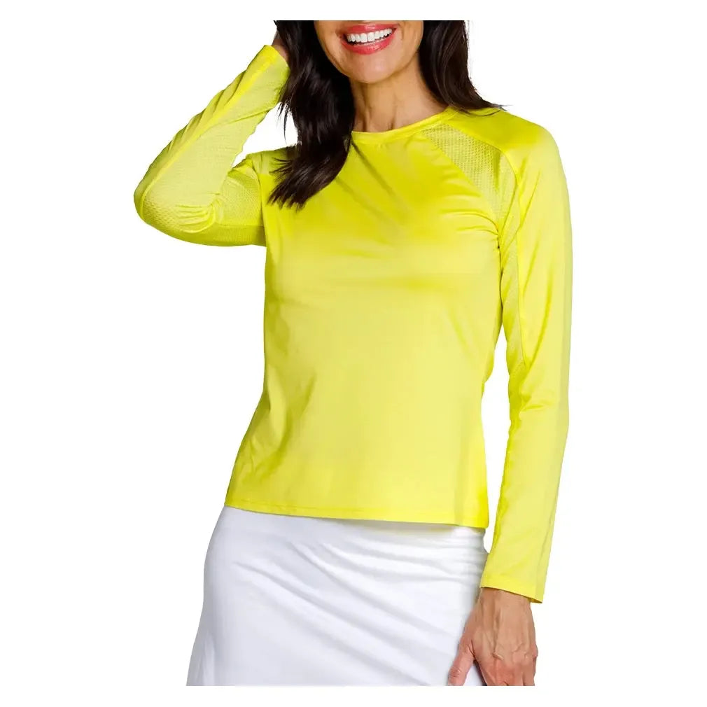 Women's Crystah Long Sleeve Tennis Top Sunglow-Apparel-Tail-TB3156-3469F25-3-Tennis Express