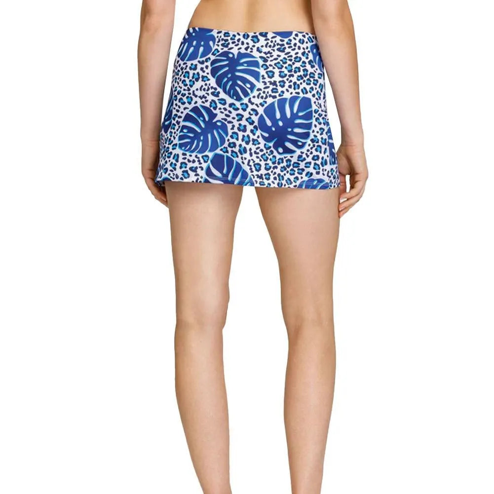 Women's Indra 13.5 Inch Tennis Skort Leo Palm-Apparel-Tail-TC6164-T576-1-Tennis Express