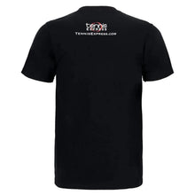 Women's Play Pink Tennis Tee Black (Size Small)