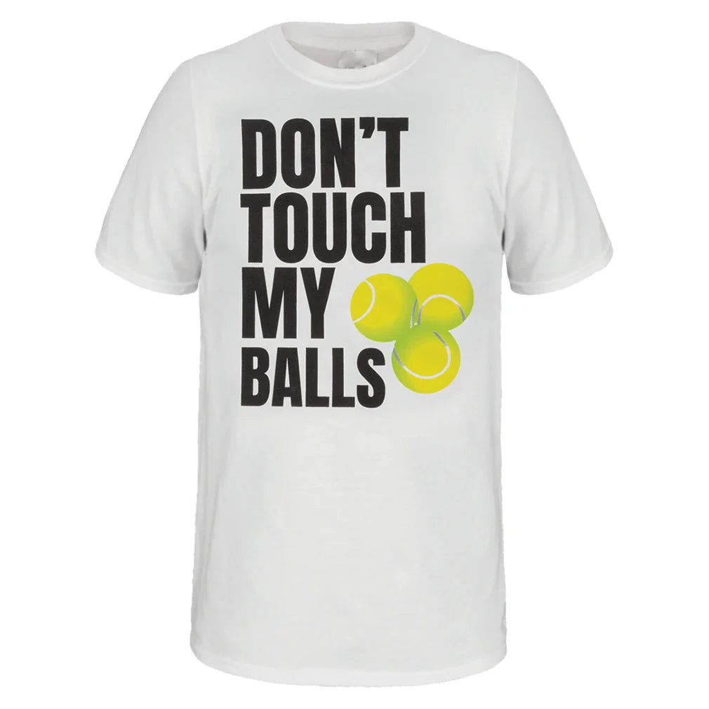 Unisex Don't Touch Tennis Tee White-Apparel-TENNIS EXPRESS-TETOUCH-1-Tennis Express