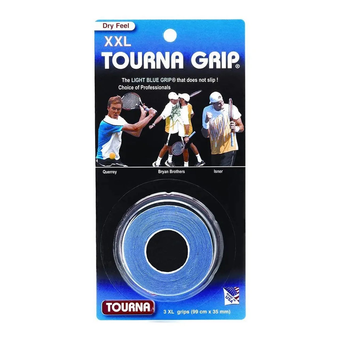 Tourna Grip XXL 3 Pack Blue Tennis Overgrip