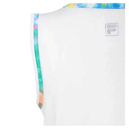 Girls' Full Back Tennis Tank White and Tie Dye