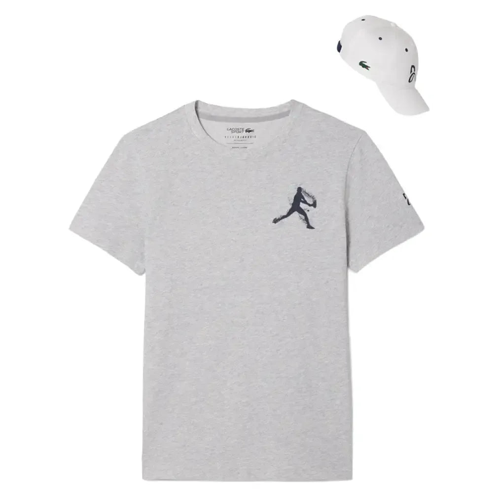 Men's Novak Djokovic Fan Tennis Capsule-Apparel-Lacoste-TH1044-F25-Silverx-Tennis Express