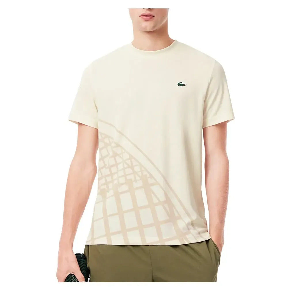 Men's Grigor Dimitrov On Court Players Technical Tennis Top Lapland-Apparel-Lacoste-TH4753-XFJF25-Tennis Express