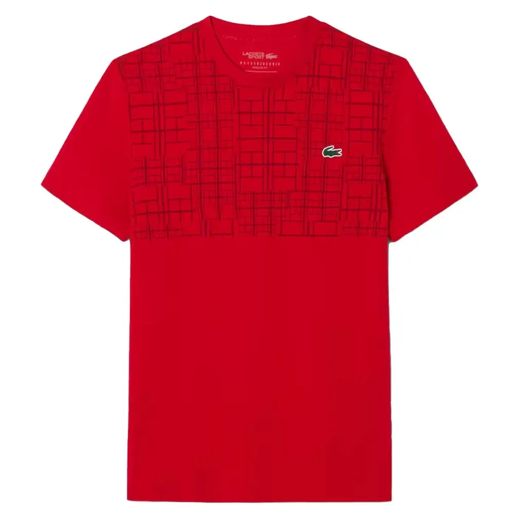 Men's Novak Djokovic Fan Tennis Top-Apparel-Lacoste-TH4782-FF25-240-1-Tennis Express
